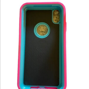 FOGEEK Case for iPhone Xs Rose/Blue